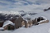 Dalla Culmine S. Pietro ciaspolata su neve fresca in Cima Muschiada verso il Due Mani sabato 20 febbraio 2010 - FOTOGALLERY